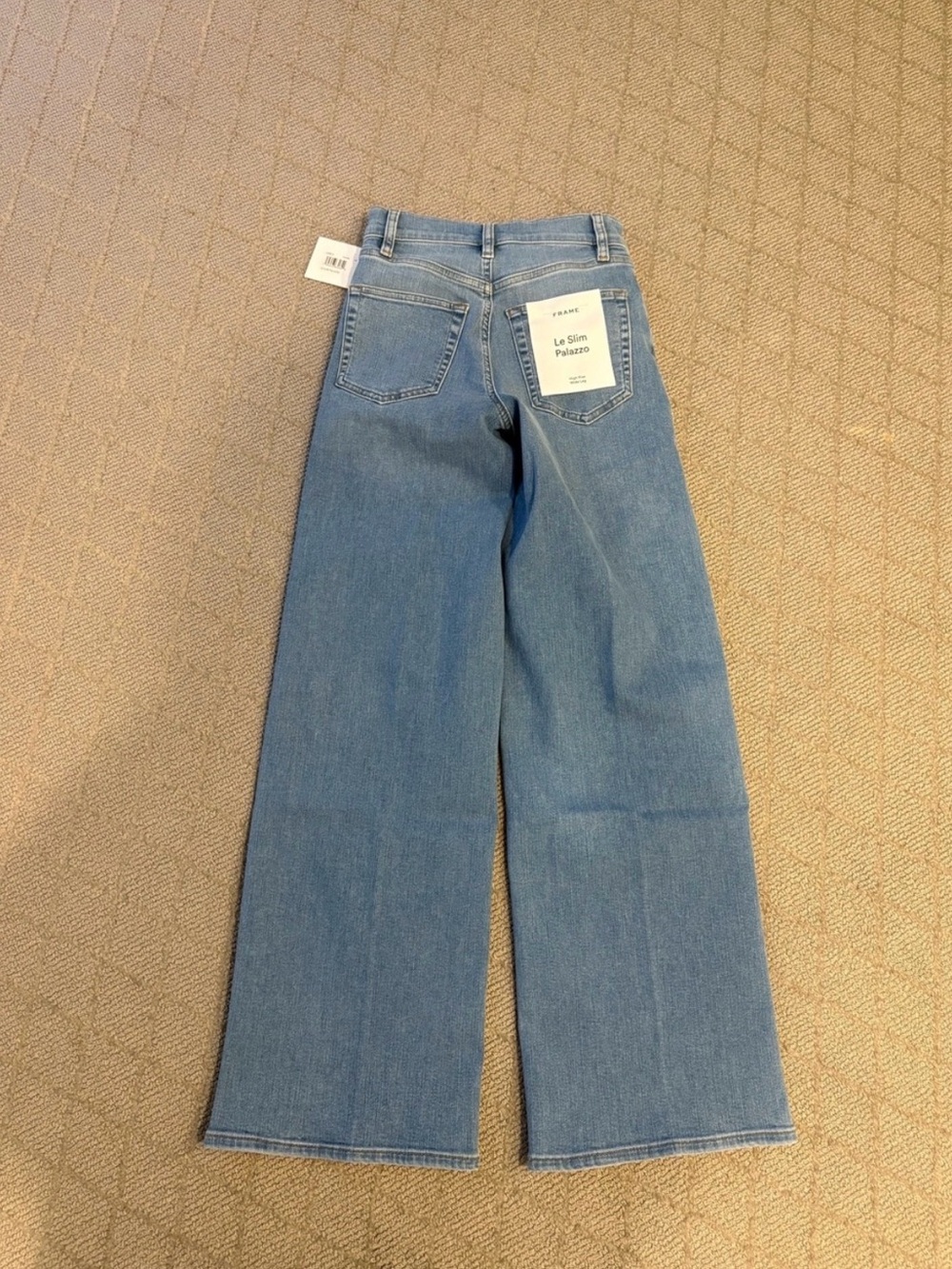 FRAME Le Slim Palazzo Jeans Honeymoon Size 26 NWT $278